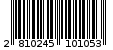 Γραμμωτός κωδικός 2810245101053